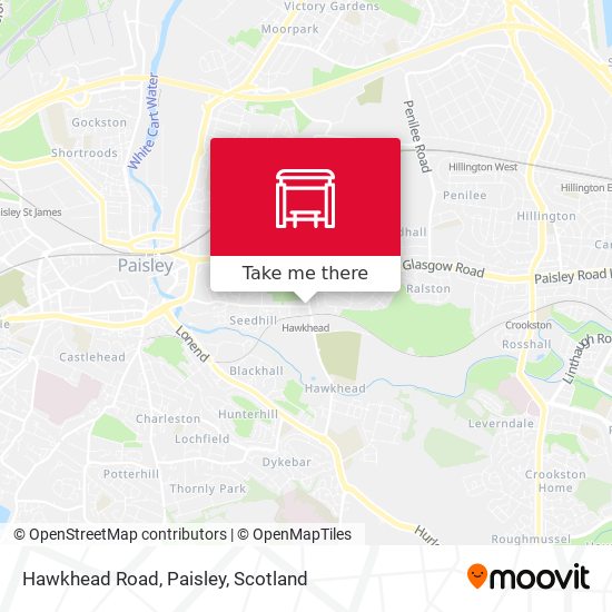 Hawkhead Road, Paisley map