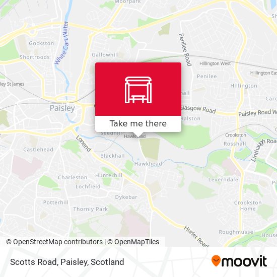 Scotts Road, Paisley map