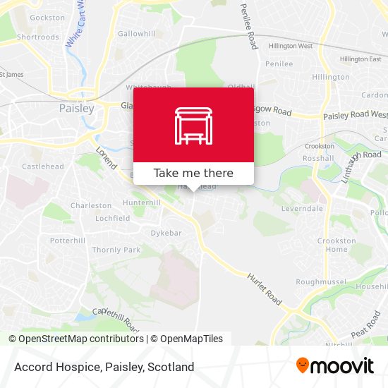 Accord Hospice, Paisley map