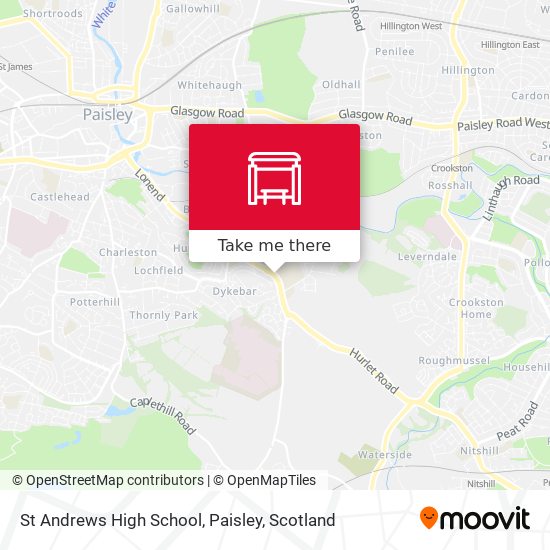 St Andrews High School, Paisley map