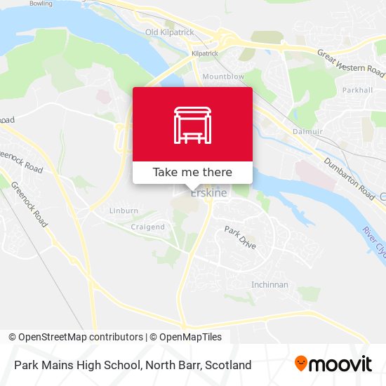Park Mains High School, North Barr map