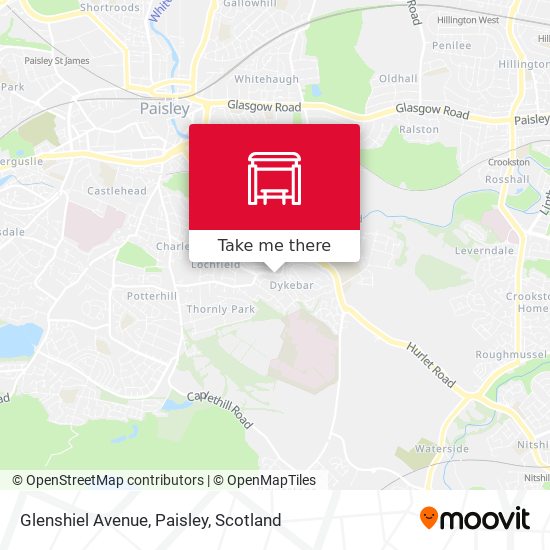 Glenshiel Avenue, Paisley map