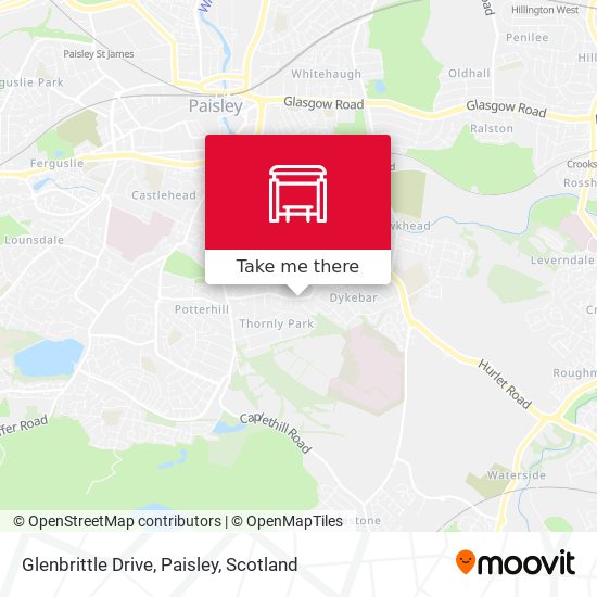 Glenbrittle Drive, Paisley map