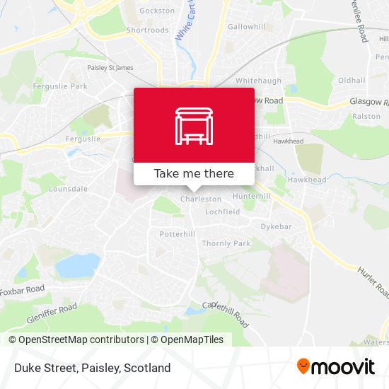 Duke Street, Paisley map