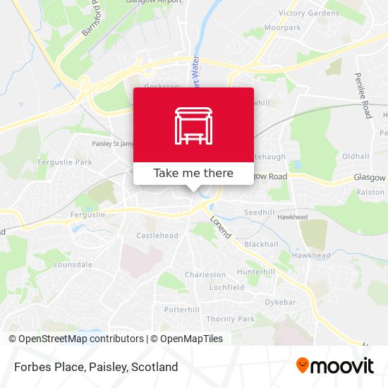 Forbes Place, Paisley map