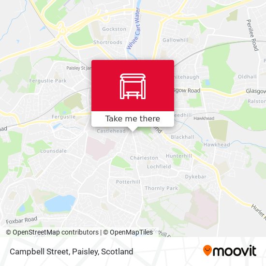 Campbell Street, Paisley map