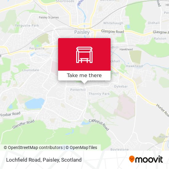 Lochfield Road, Paisley map