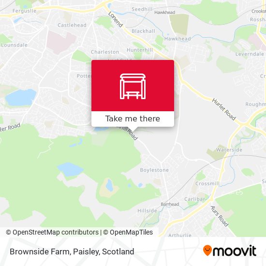 Brownside Farm, Paisley map