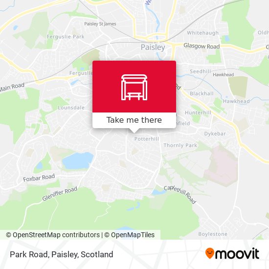Park Road, Paisley map