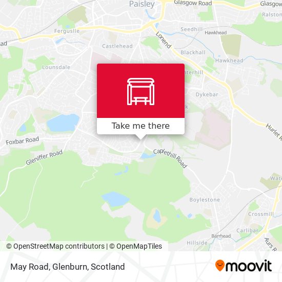 May Road, Glenburn map