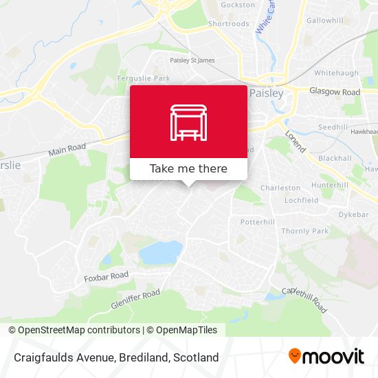 Craigfaulds Avenue, Brediland map
