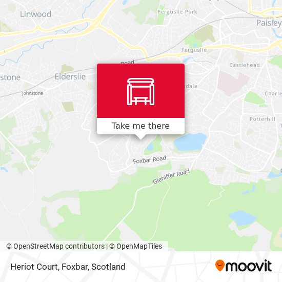 Heriot Court, Foxbar map