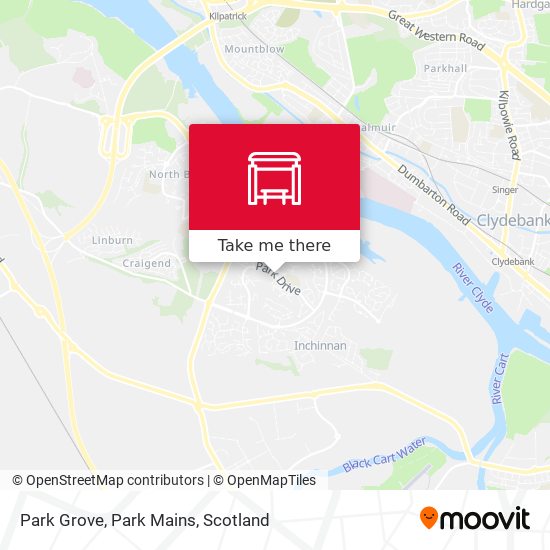 Park Grove, Park Mains map