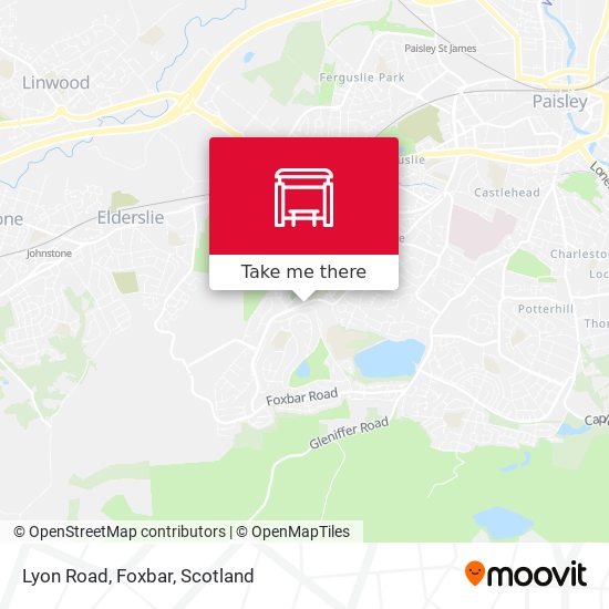 Lyon Road, Foxbar map