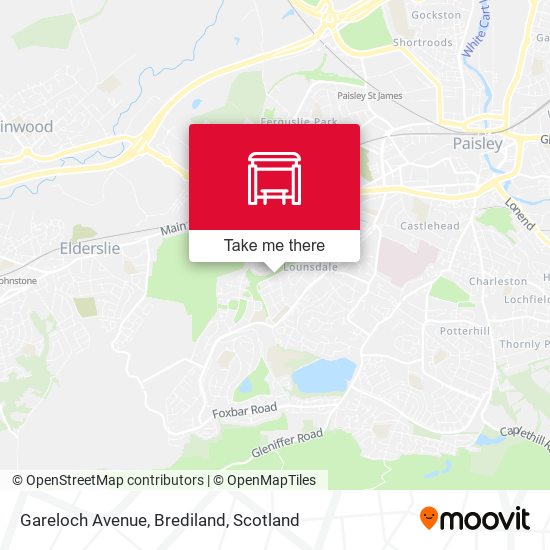 Gareloch Avenue, Brediland map