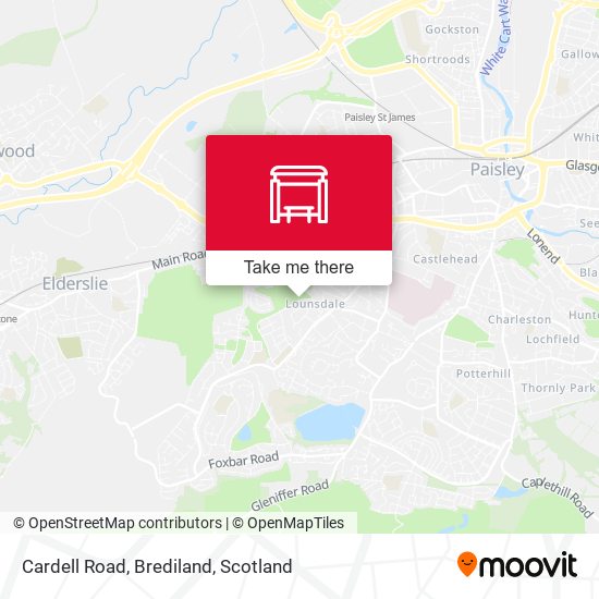 Cardell Road, Brediland map