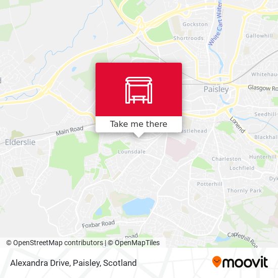 Alexandra Drive, Paisley map