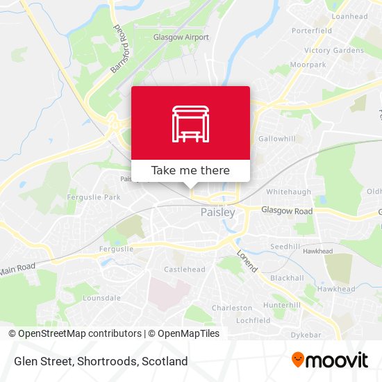 Glen Street, Shortroods map