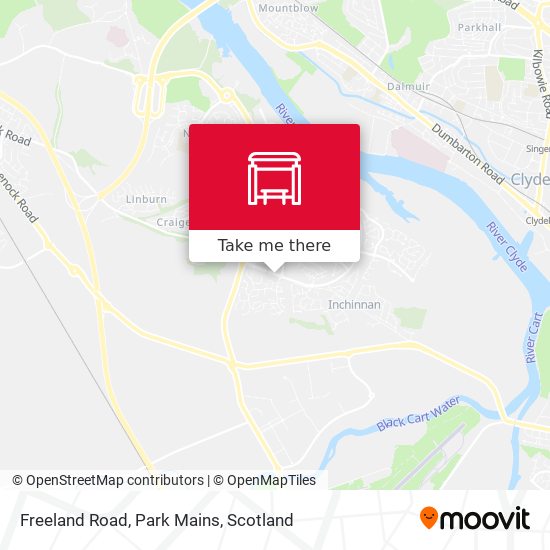 Freeland Road, Park Mains map