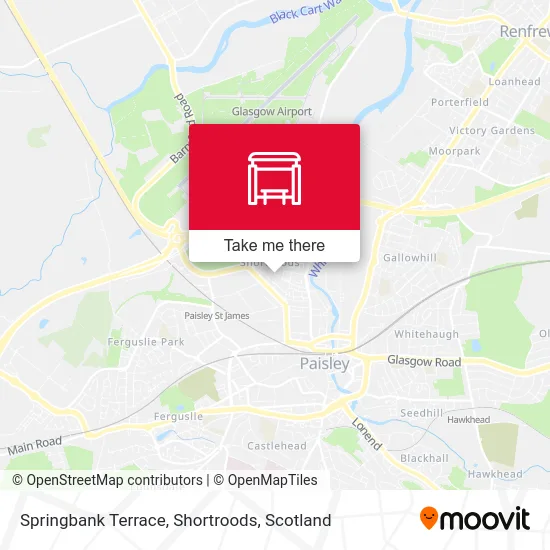 Springbank Terrace, Shortroods map