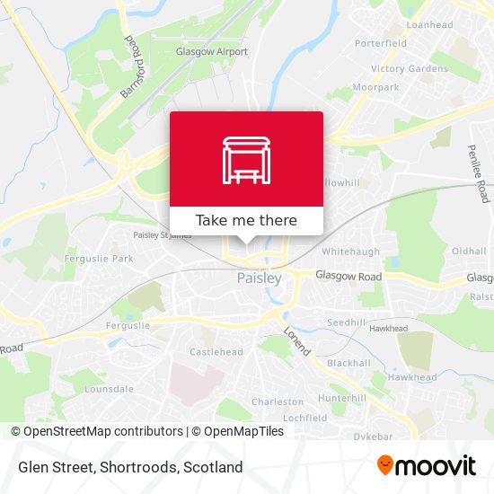 Glen Street, Shortroods map