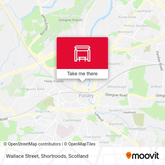 Wallace Street, Shortroods map