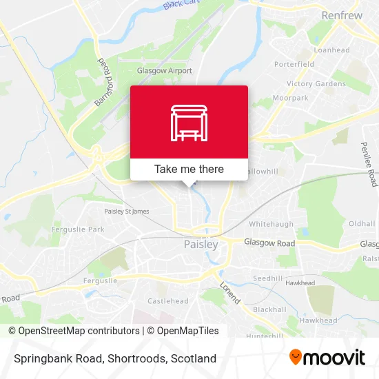 Springbank Road, Shortroods map