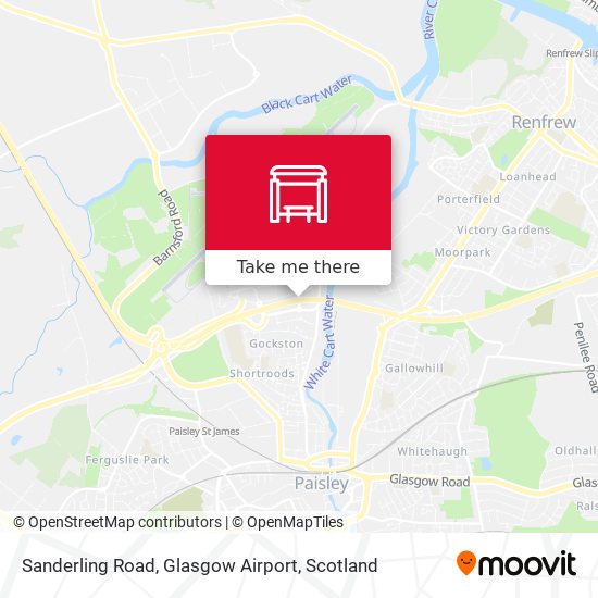 Sanderling Road, Glasgow Airport map