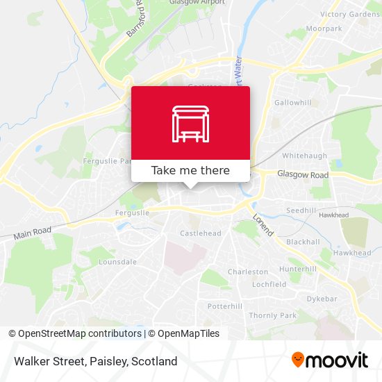 Walker Street, Paisley map