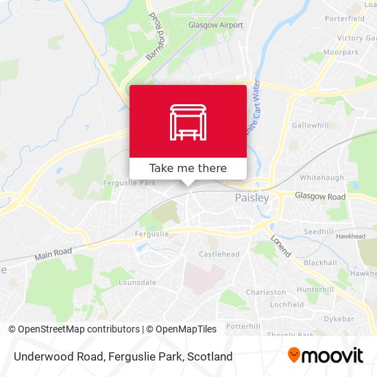 Underwood Road, Ferguslie Park map