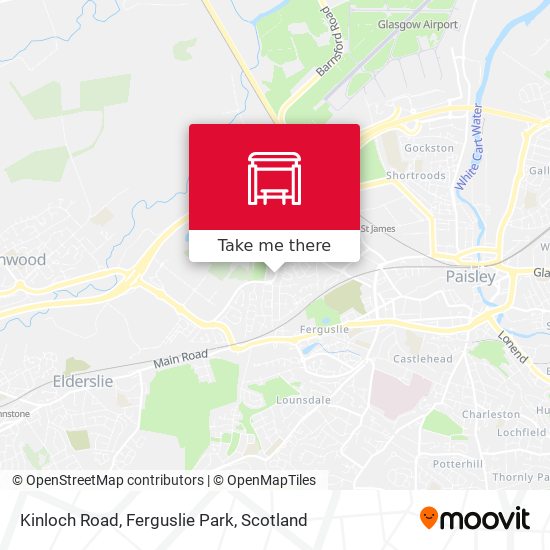 Kinloch Road, Ferguslie Park map