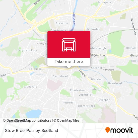 Stow Brae, Paisley map
