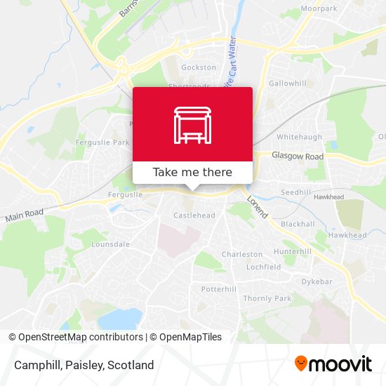 Camphill, Paisley map