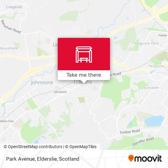 Park Avenue, Elderslie map