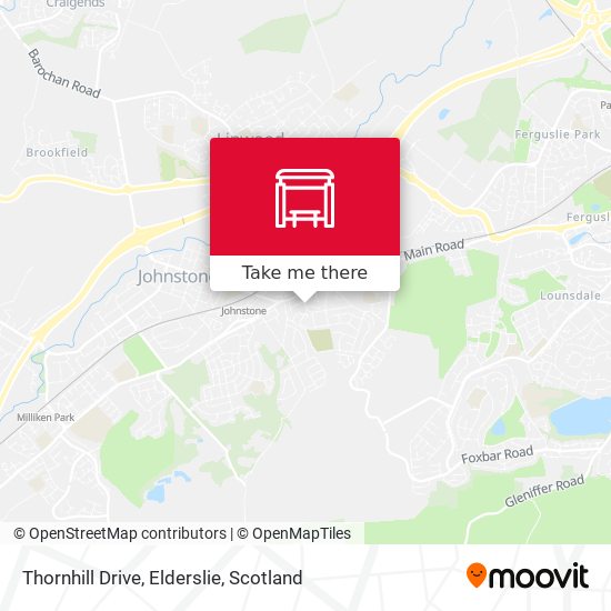 Thornhill Drive, Elderslie map