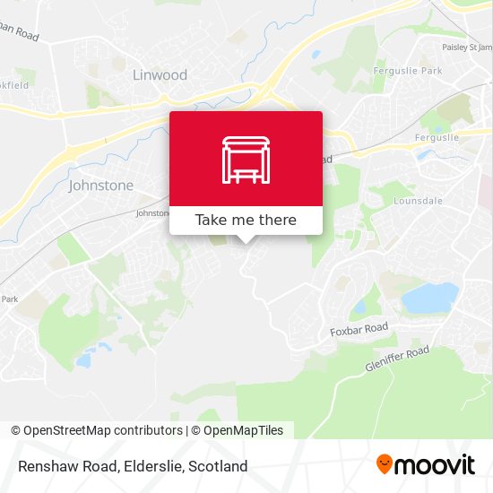Renshaw Road, Elderslie map