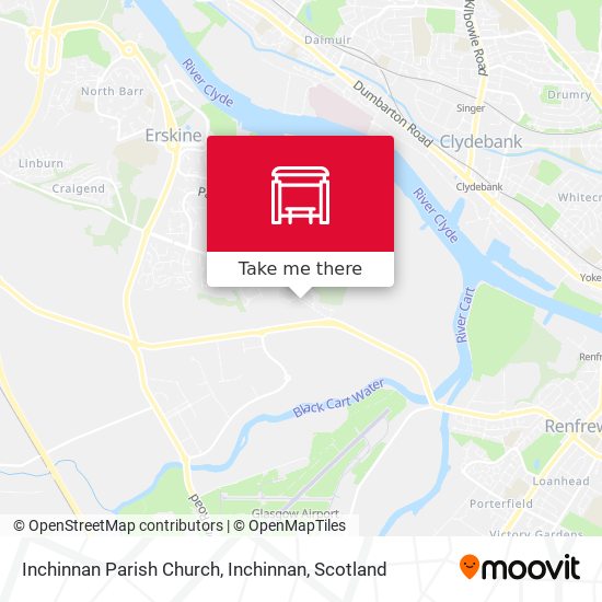 Inchinnan Parish Church, Inchinnan map