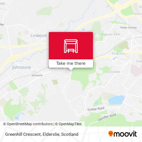 Greenhill Crescent, Elderslie map