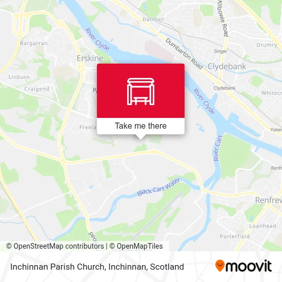 Inchinnan Parish Church, Inchinnan map