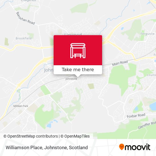 Williamson Place, Johnstone map