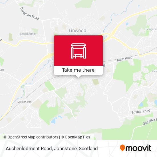 Auchenlodment Road, Johnstone map