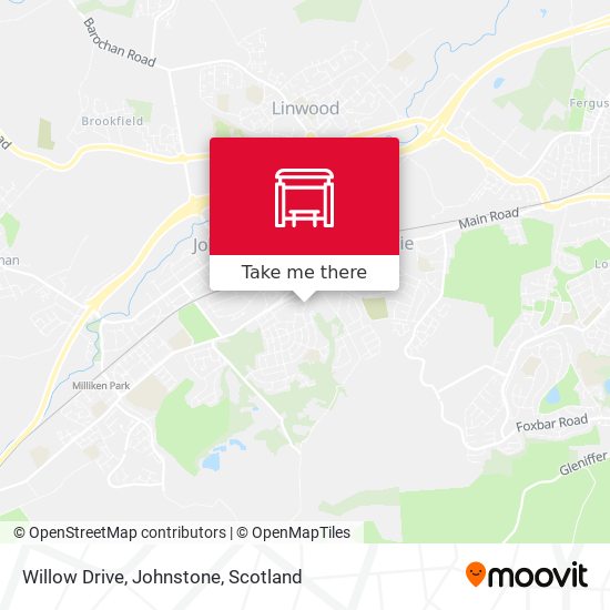 Willow Drive, Johnstone map