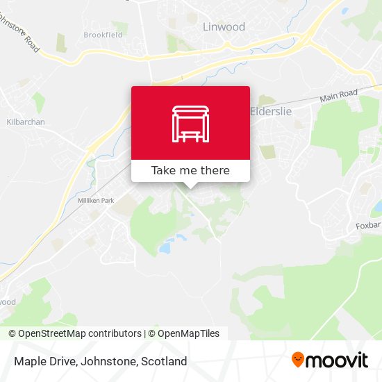 Maple Drive, Johnstone map