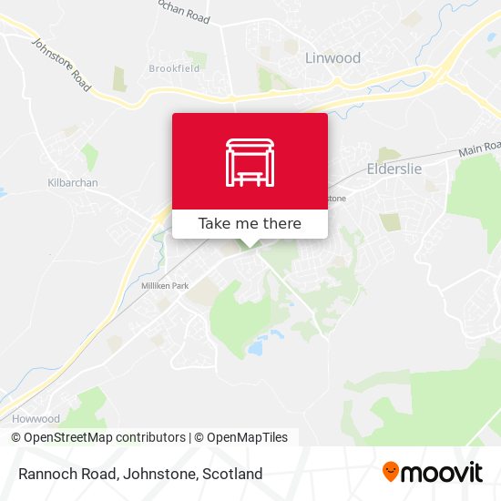 Rannoch Road, Johnstone map