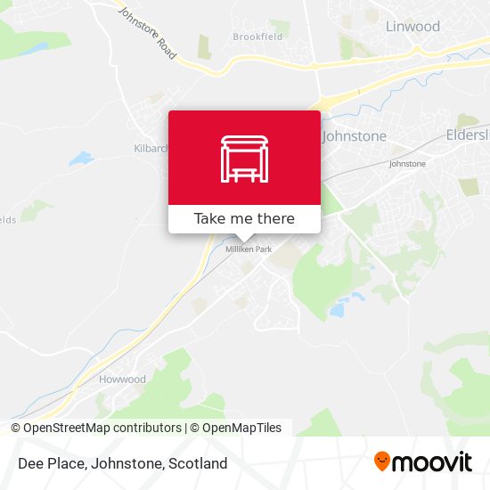 Dee Place, Johnstone map
