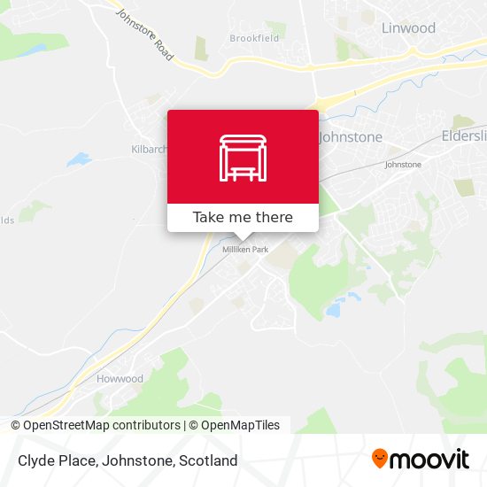 Clyde Place, Johnstone map