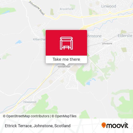 Ettrick Terrace, Johnstone map