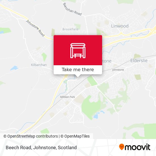 Beech Road, Johnstone map