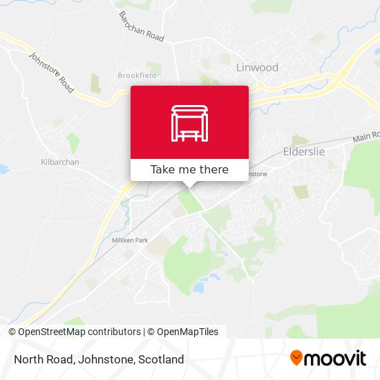 North Road, Johnstone map