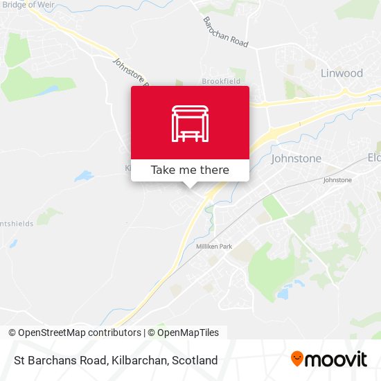 St Barchans Road, Kilbarchan map